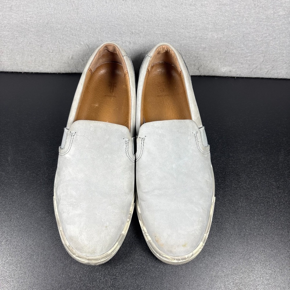 Frye Women's Shoes Size 6M Flats Sneakers Gray Ice Nubuck Marbled Slip On Casual - Picture 9 of 12